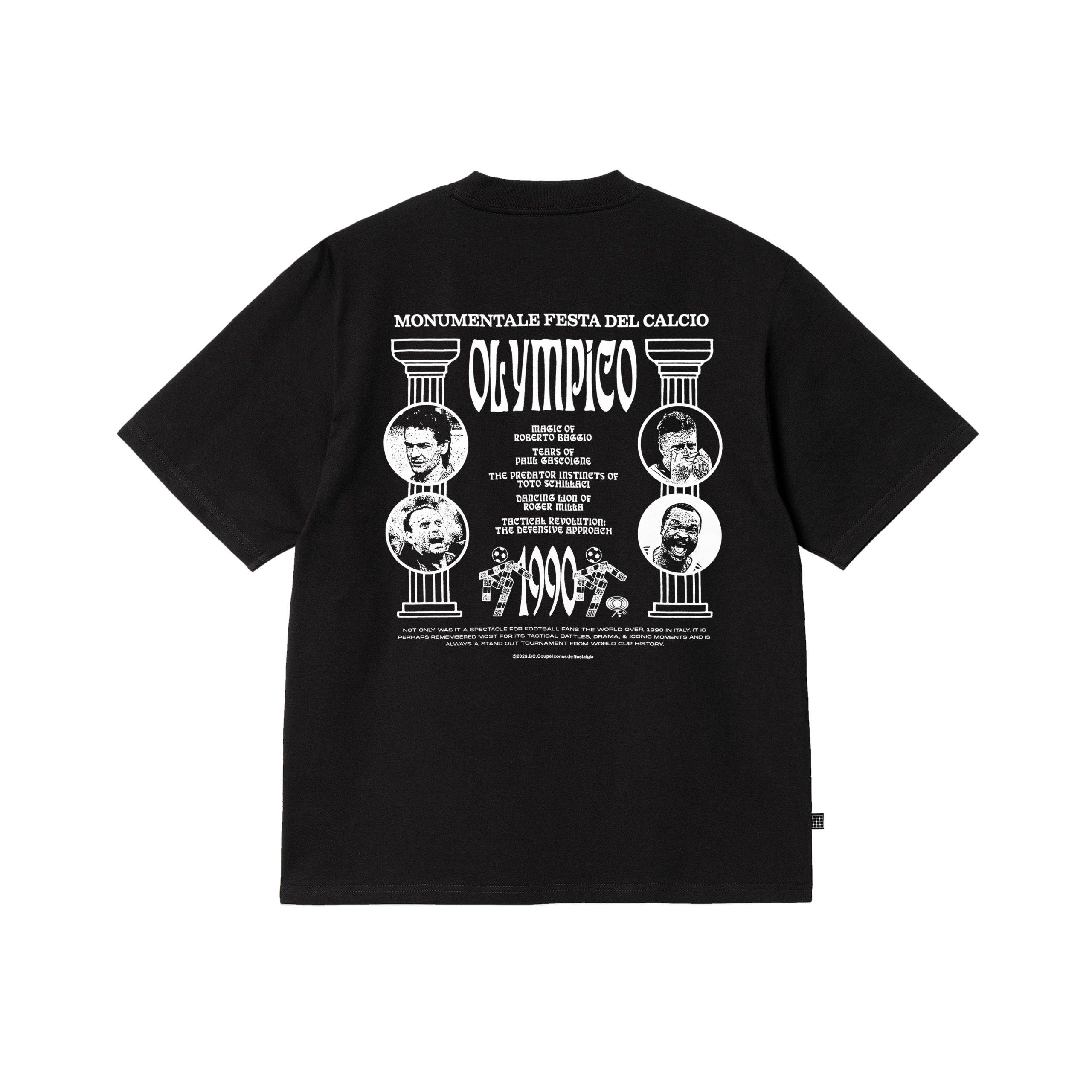 Alternative view of OLYMPICO BLACK T-SHIRT