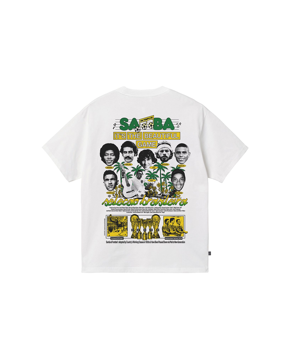 Alternative view of SAMBA WHITE T-SHIRT