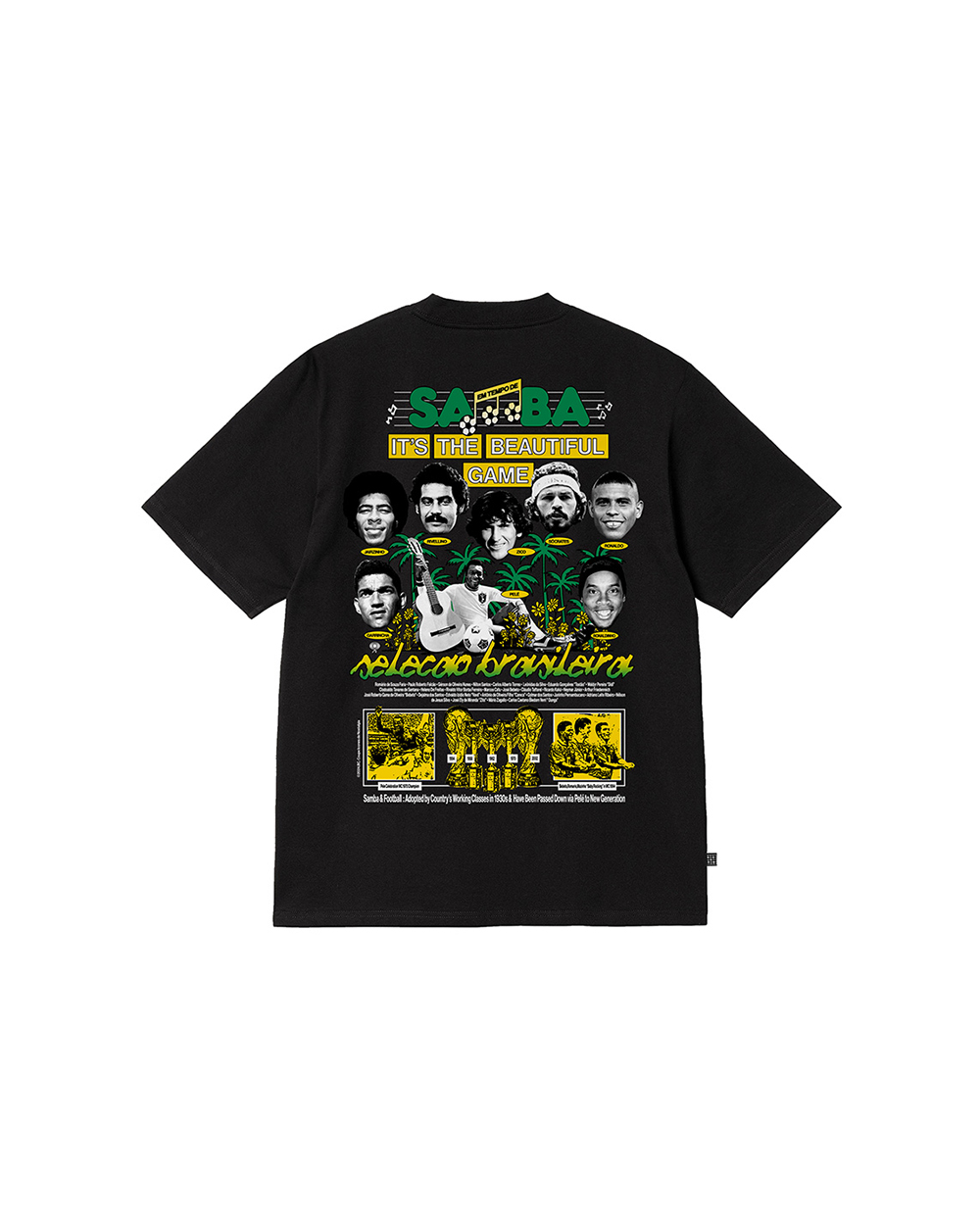 Alternative view of SAMBA BLACK T-SHIRT